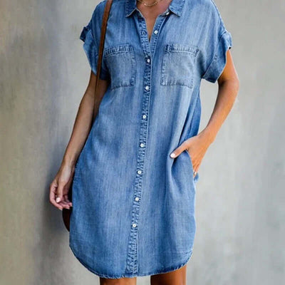 Alma® | Vestido de Denim Suave