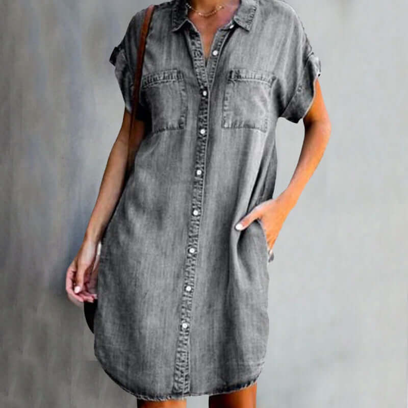 Alma® | Vestido de Denim Suave