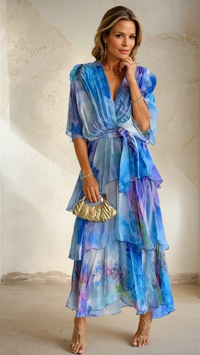 Aitana® | Vestido Floral en Capas