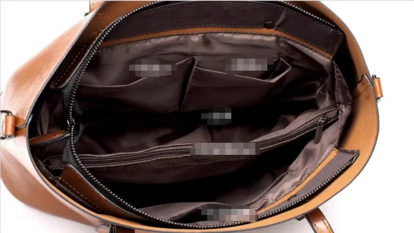 Luz® | Bolso de hombro de piel vintage