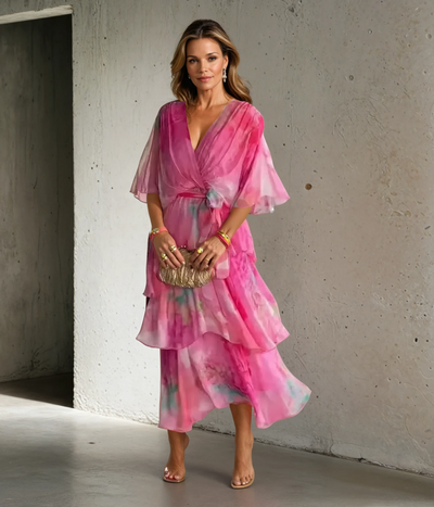 Aitana® | Vestido Floral en Capas