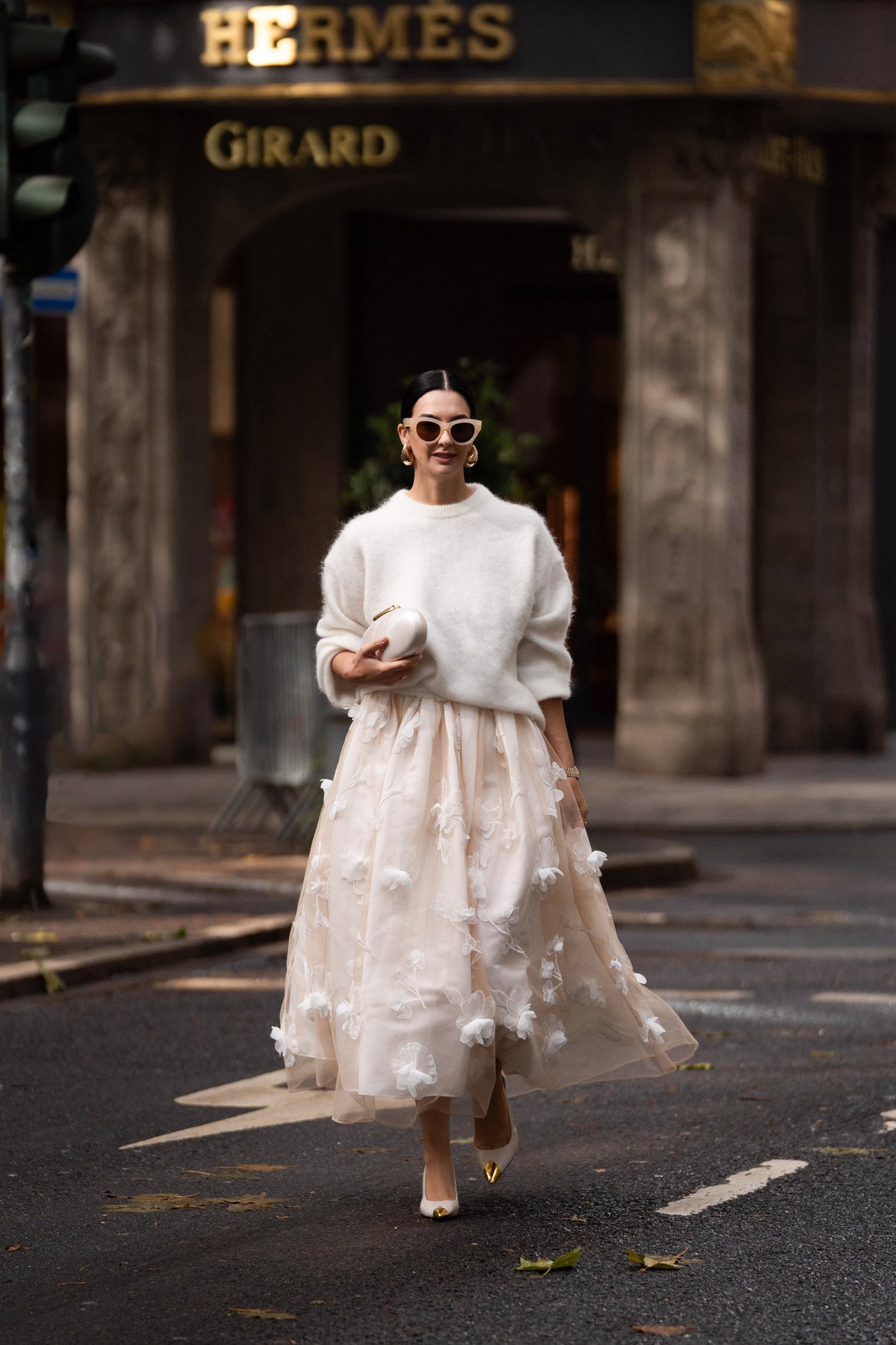 Lorena® | Falda Midi Blanca